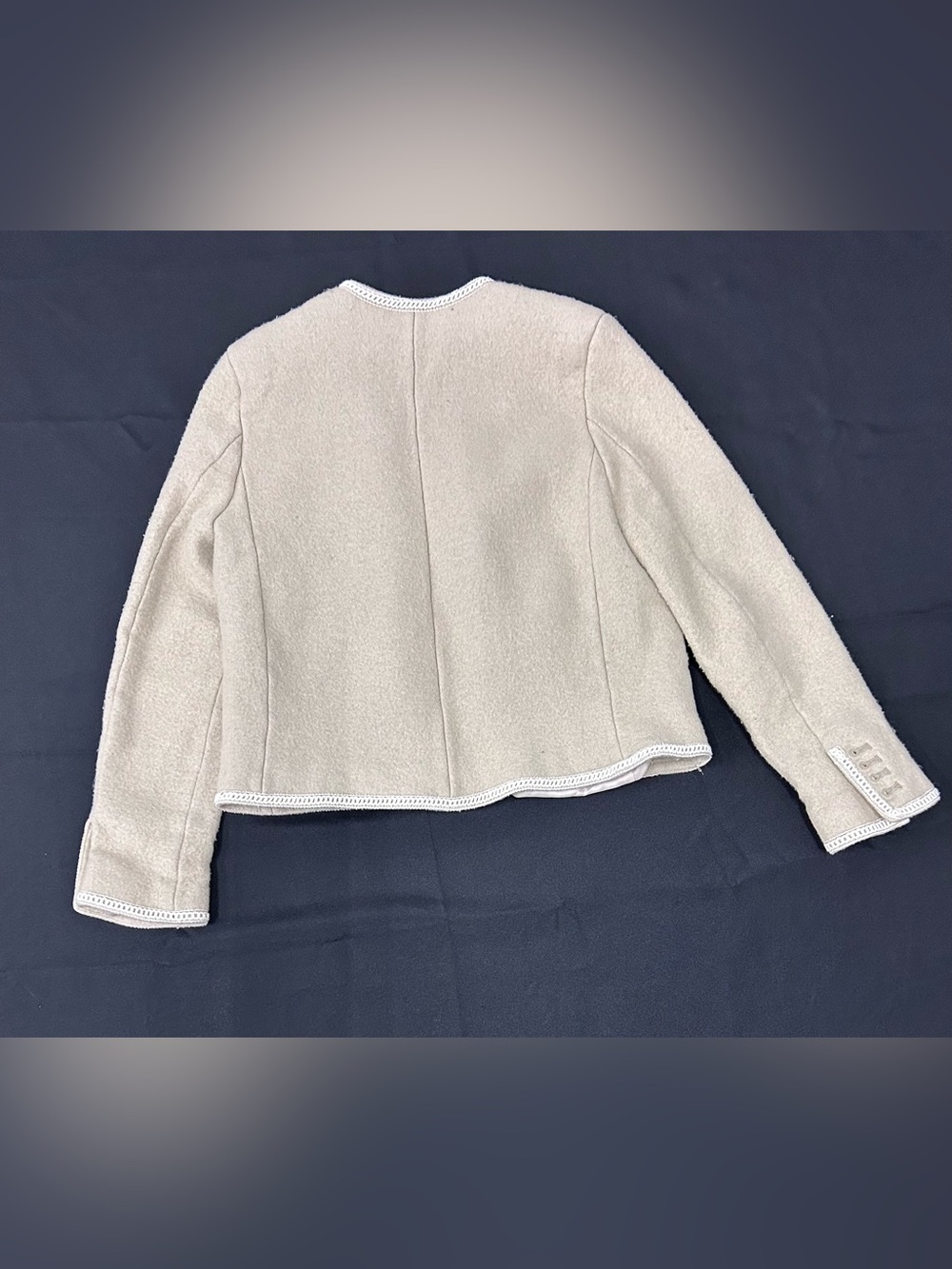 *Flawed RTR Dunst Beige Tweed Boucle Jacket (0444) - Picture 8 of 13
